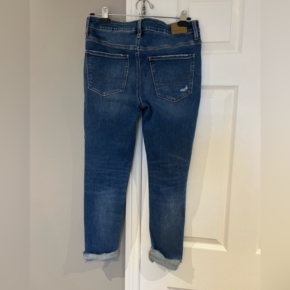 Women’s American Eagle Ripped High Waisted Jegging Crop - Picture 3 of 6